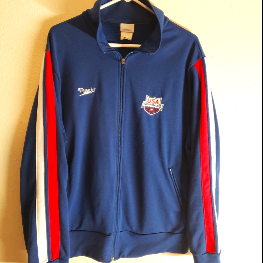 Vintage Speedo USA Swimming Jacket
